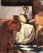 VERMEER VAN DELFT, Jan The Concert (detail) rey oil painting reproduction